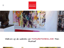 Tablet Screenshot of galeriemuskee.nl